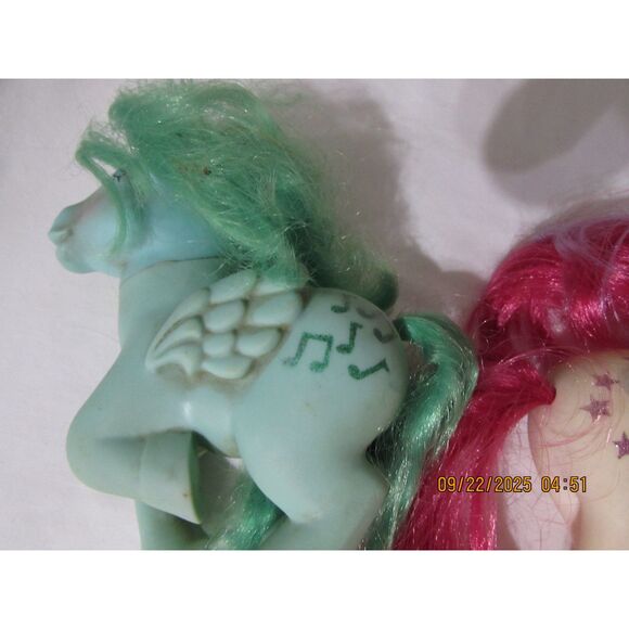 Set of 2 My little pony 1984 vintage Medley & Moondancer Hong Kong Wings - Picture 5 of 8